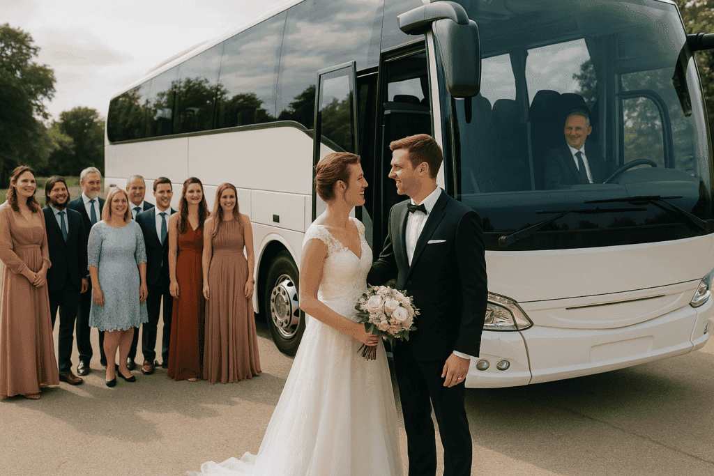bus huren voor een bruiloft
